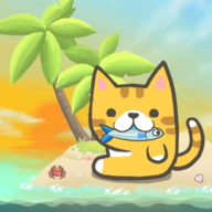 暖风捕鱼日2048猫岛游戏下载(KittyCat Island)v1.6.4 卓版_绿色下载网_休闲益智_2048猫岛
