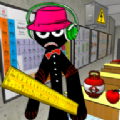 火柴人学校邻居游戏下载安装(Stickman School Neighbor)v1.2 安卓版_绿色下载网_冒险解密_Stickman School Neighbor