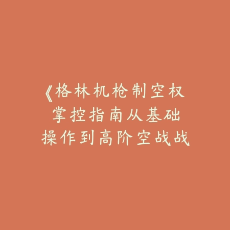 《格林机枪制空权掌控指南：从基础操作到高阶空战战术》_绿色下载网_游戏攻略_动作手游