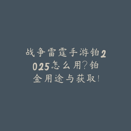 战争雷霆手游铂2025怎么用?铂金用途与获取!_绿色下载网_游戏攻略 战争雷霆手游铂2025怎么用?铂金用途与获取!-绿色下载网