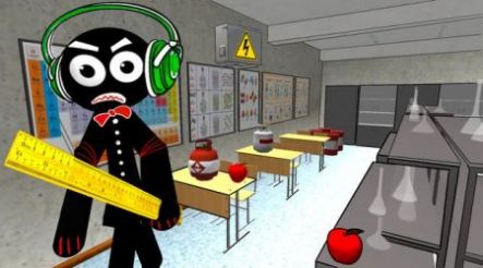 火柴人学校邻居游戏下载安装(Stickman School Neighbor)v1.2 安卓版_绿色下载网_冒险解密_Stickman School Neighbor
