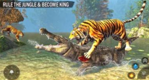老虎家族生存模拟游戏下载(Tiger Family Simulator)v1.12 安卓版_绿色下载网_安卓游戏_Tiger Family Simulator