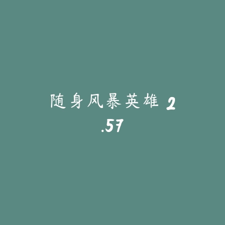 随身风暴英雄 2.57_绿色下载网_游戏辅助_