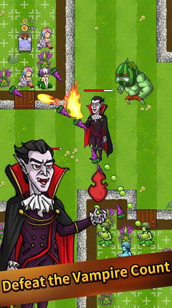 植物防御吸血鬼战争(Plants Defense Vampire War)游戏1.0_绿色下载网_安卓游戏_Plants Defense Vampire War