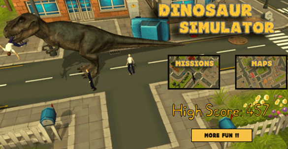 霸王龙模拟器游戏下载(Dinosaur Simulator 3D)v1.8 安卓版_绿色下载网_安卓游戏_Dinosaur Simulator 3D